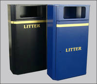 Freestanding Litter Bins Heavy Duty Slimline 70l Street Bin Para025