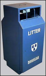 Freestanding Litter Bins Council Street Bin Para034