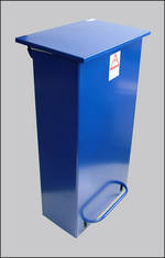 Fire Retardant Pedal Bin Recycling Range Small Pedal Bin White,yellow,colours,coloured Lid Para066