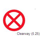 Permanent Traffic Sign Clearway 600x600 Rus010