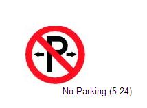 Permanent Traffic Sign No Parking 600x600 Rus019
