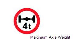 Permanent Traffic Sign Maximum Axle Weight 600x600 Rus 054