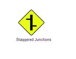 Permanent Traffic Sign Staggered Junction 600x600 W007rl