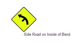 Permanent Traffic Sign Side Round On Inside Of Bend 600x600 W010l