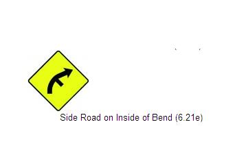 Permanent Traffic Sign Side Round On Inside Of Bend 600x600 W010r