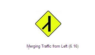 Permanent Traffic Sign Merging Traffic From Left 600x600 W030