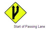 Permanent Traffic Sign Start Of Passing Lane 600x600 W100