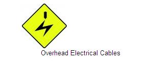 Permanent Traffic Sign Overhead Electrical Cables 600x600 W111