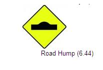 Permanent Traffic Sign Road Hump 600x600 W130 Renni