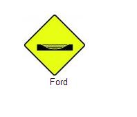 Permanent Traffic Sign Ford 600x600 W161 Renni