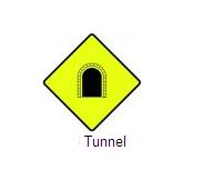 Permanent Traffic Sign Tunnel 600x600 W163 Renni