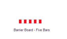 Barrier Board Five Bar 2mtr Or 3 Mtr W185 Renni