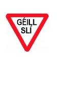Permanent Traffic Sign Complete Yield In Irish Sign Metal 750 Met2178