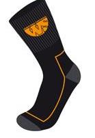 Ws3ppsocks Size 6-12 Black/grey/orange Work Sock 3 Pair Pack (sterling Safety)