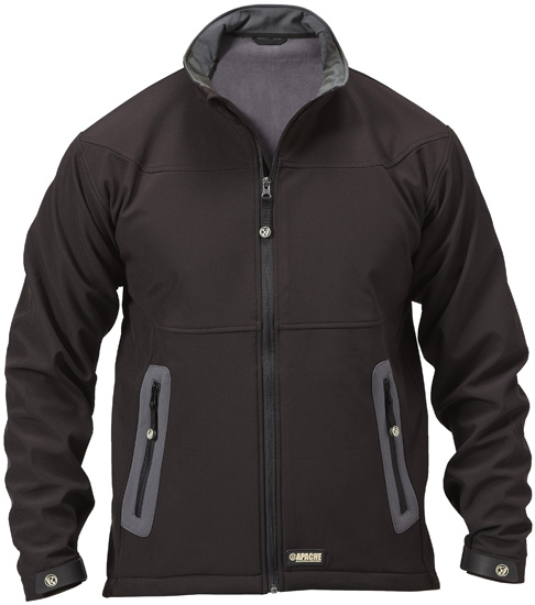 Apsshell Size Xl Black/grey Soft Shell Jacket (sterling Safety)