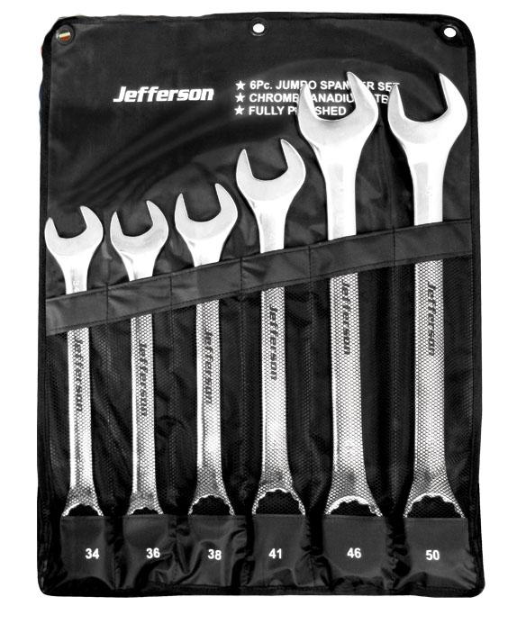 6 Piece Jumbo Combination Spanner Set Jefcss06