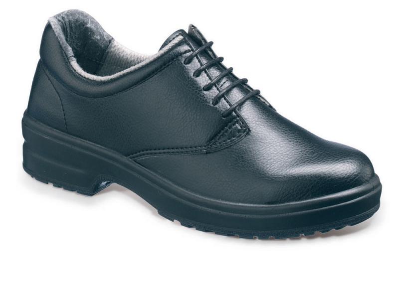 Ss200 Size 4 Ladies Black 5 Eyelet Safety Shoe (sterling Safety)