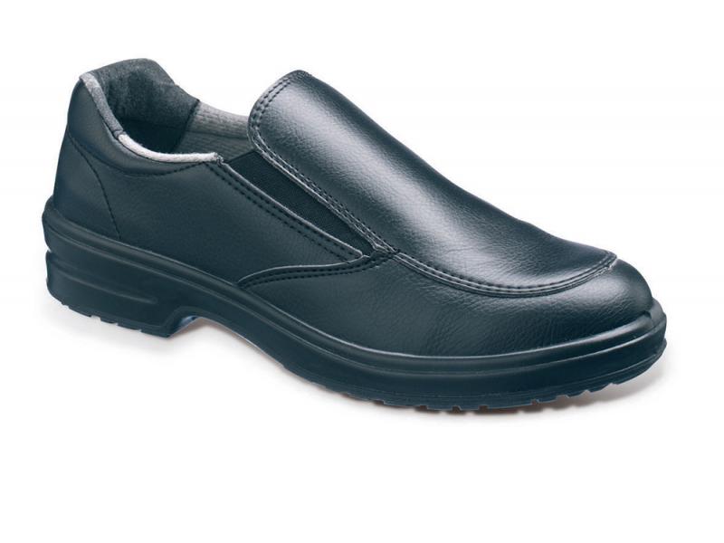 Ss201 Size 4 Ladies Black Slip On Safety Shoe (sterling Safety)