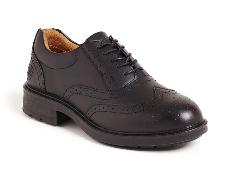 Ss500cm Size 12 Black Leather Brogue (sterling Safety)