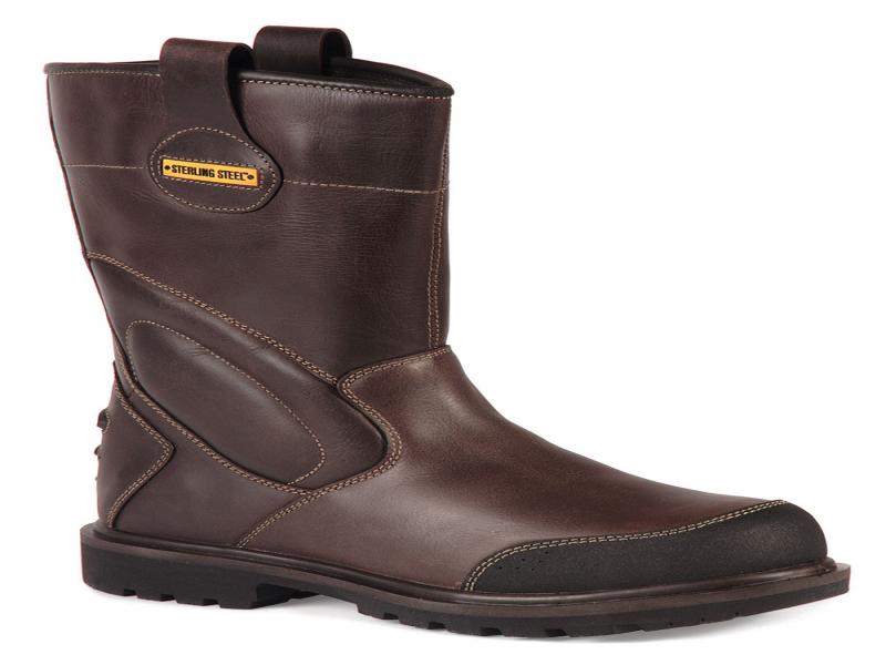 Ss817sm Size 10 Brown Leather Rigger Boot (sterling Safety)