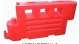 Traffic Separators Rota Road Barrier - Red Unit Tra27