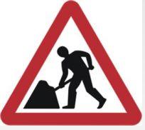 Triangular Road Sign Plates Plates Road Works Ahead 600mm Tra30