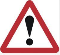Triangular Road Sign Plates Plates Other Danger Ahead 1200mm Tra44