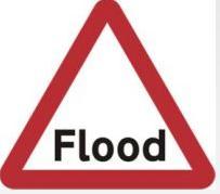 Triangular Road Sign Plates Plates Flood 600mm Tra51