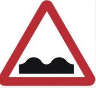 Triangular Road Sign Plates Plates Uneven Road Ahead 1200mm Tra56