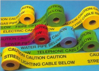 Underground Warning Tape Fire Main Warning Tape (red) 150mm X 365m Und18